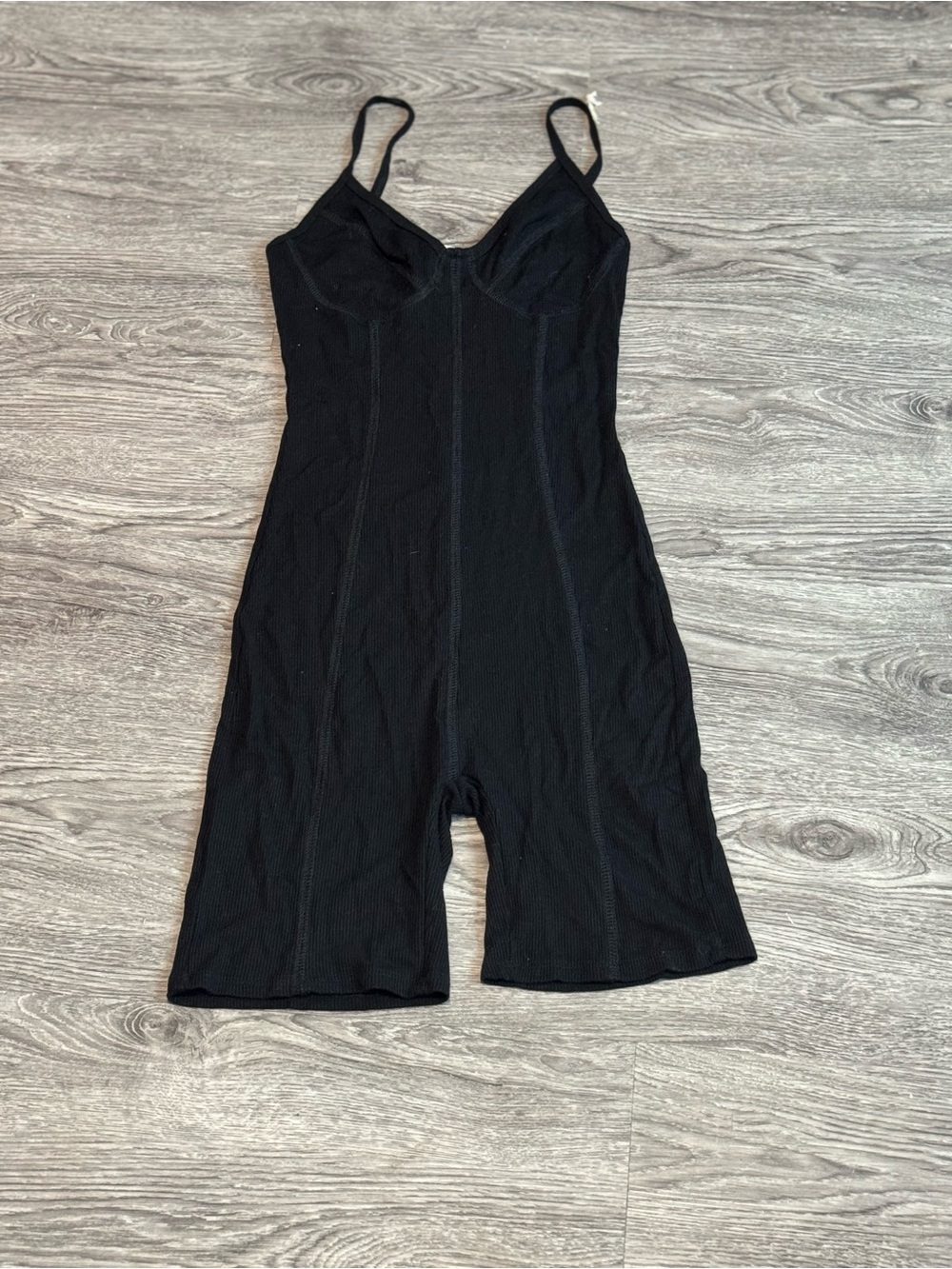 Black Kids One-Piece Stretch Romper